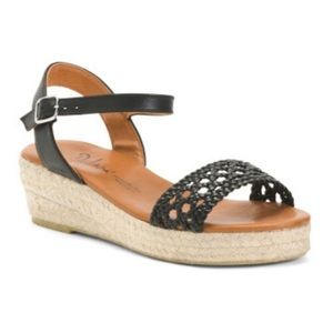 Dalson black braid espadrilles